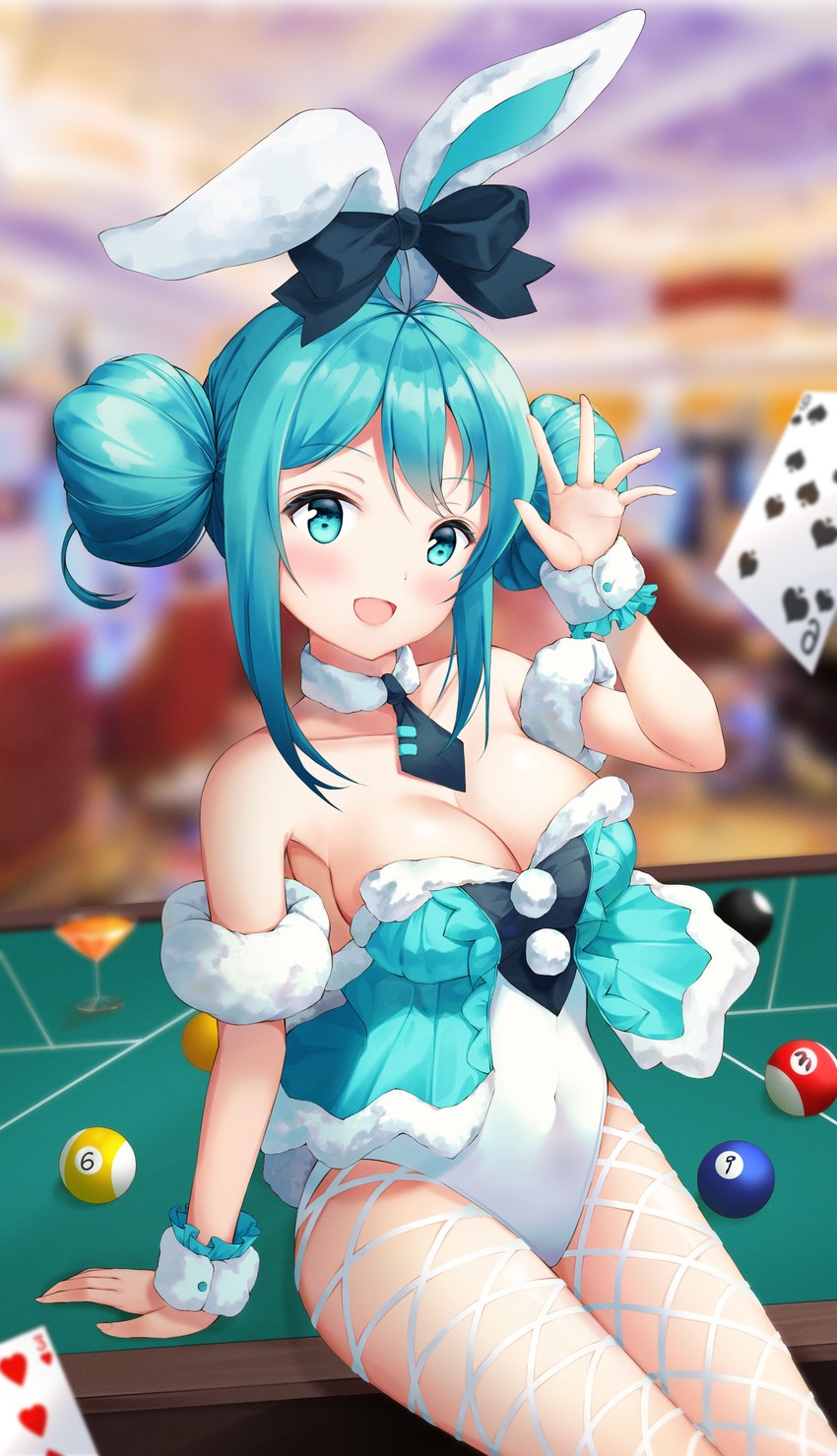 hatsune miku and bicute bunnies miku (vocaloid) drawn by kotomaru_(sirouko9511)