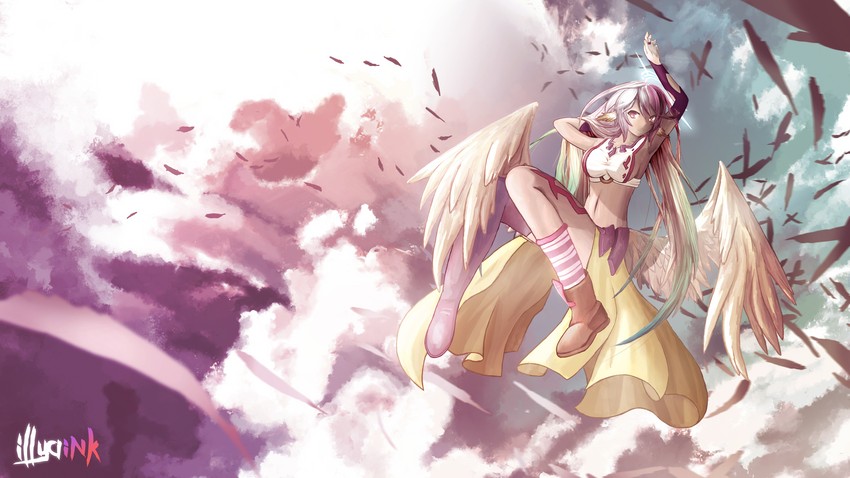 jibril (no game no life) drawn by illyaink