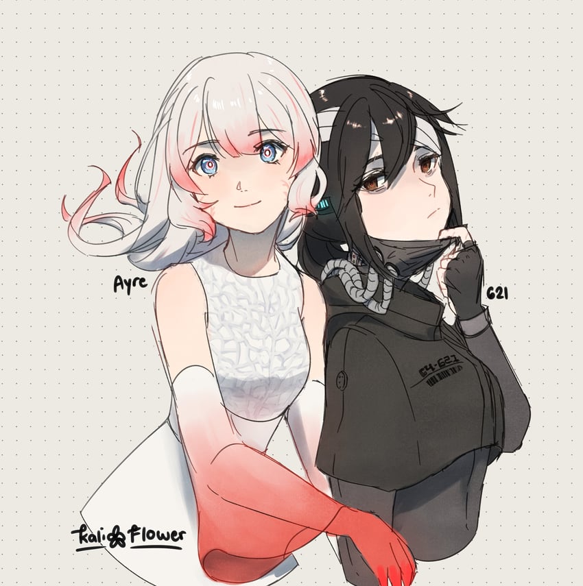 621 and ayre (armored core and 1 more) drawn by kalistarflower