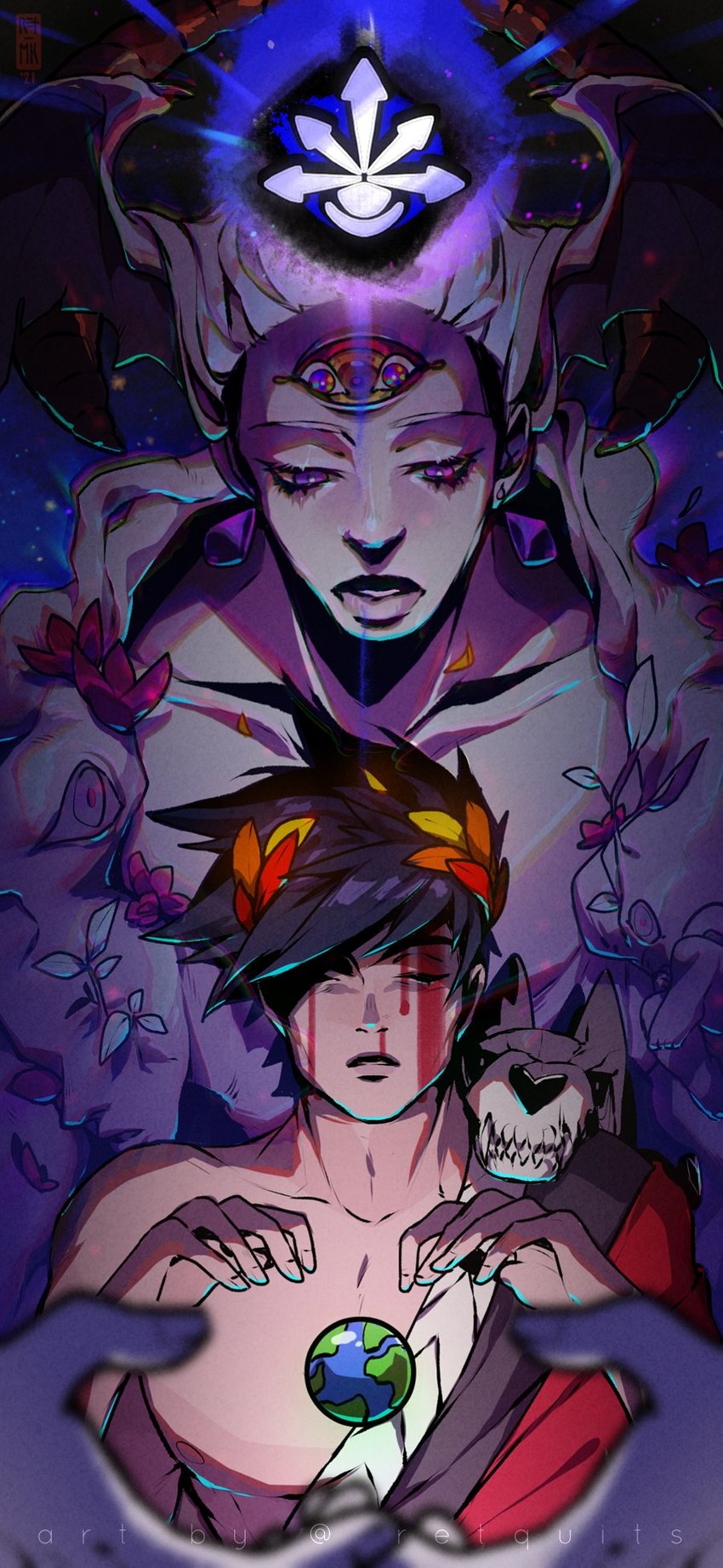 zagreus and chaos (hades and 1 more) drawn by mk/ret