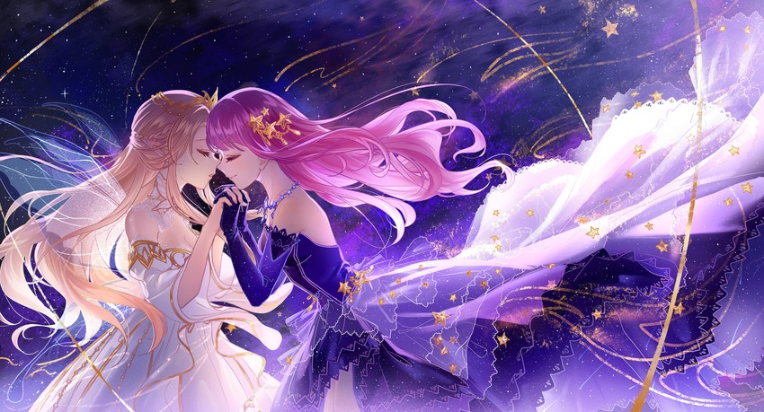 nikki, star sea, and ophelia (nikki and 1 more) drawn by confeitoo