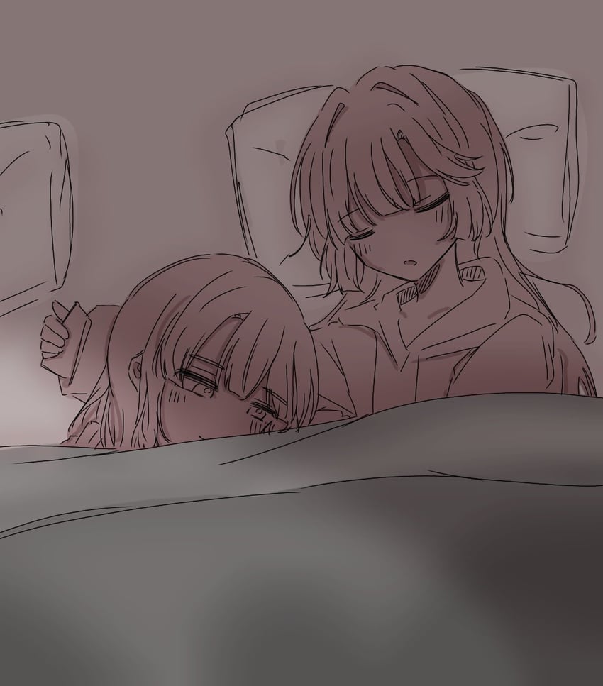 momose ginko and anyoji hime (love live! and 1 more) drawn by apou0605