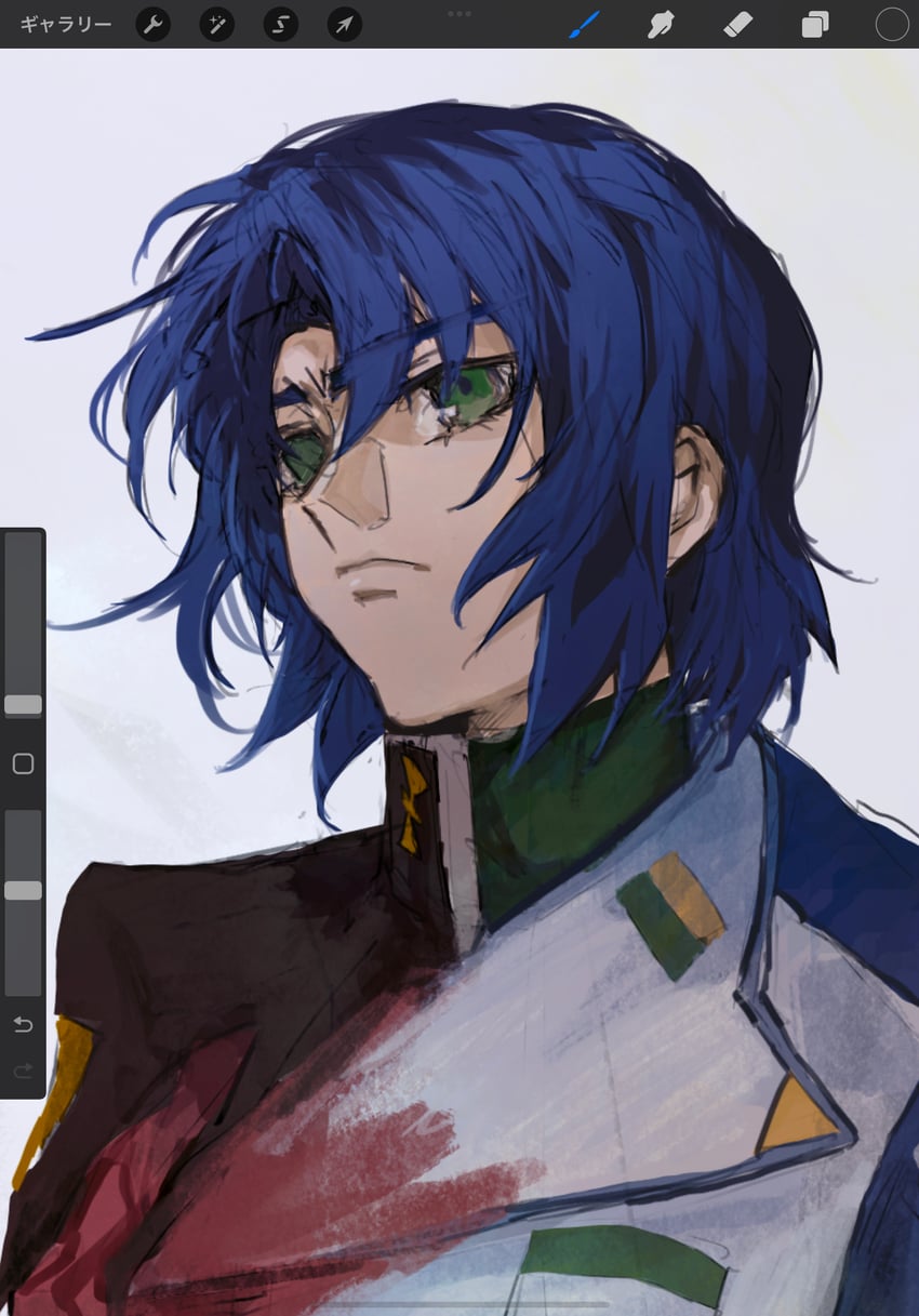 athrun zala (gundam and 1 more) drawn by she_(morianosu)