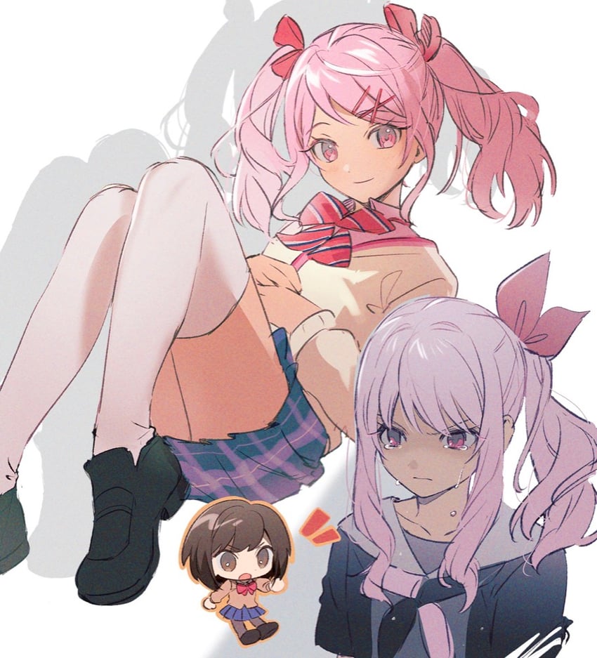 shinonome ena and akiyama mizuki (project sekai) drawn by wosinnk