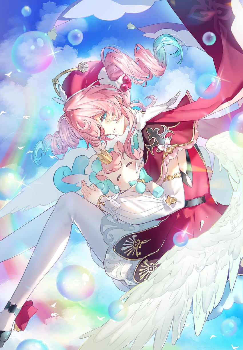 hyacine and little ica (honkai and 1 more) drawn by 0p78xopwsj83779