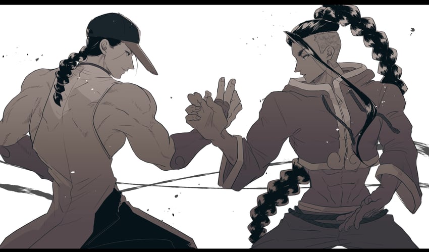 jamie siu and yun lee (street fighter and 2 more) drawn by mhmk_game