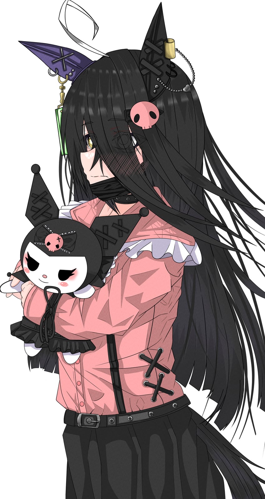 manhattan cafe and kuromi (umamusume and 2 more) drawn by torakichipravda_(1210_sagiri)