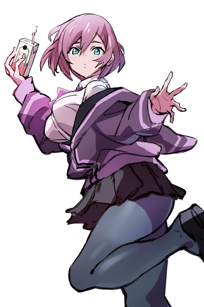 shinjou akane and mujina (gridman universe and 2 more) drawn by sakamoto_(ojiojiojisanda)