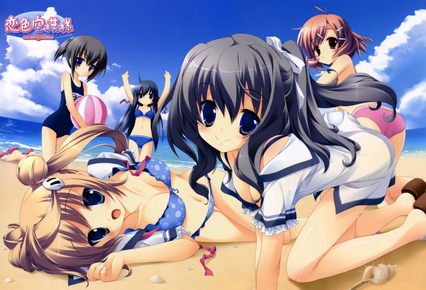 itou mikoto, shinohara sera, kanou kayoko, utsumi shizuna, and hattori aya (koiiro soramoyou) drawn by lucie