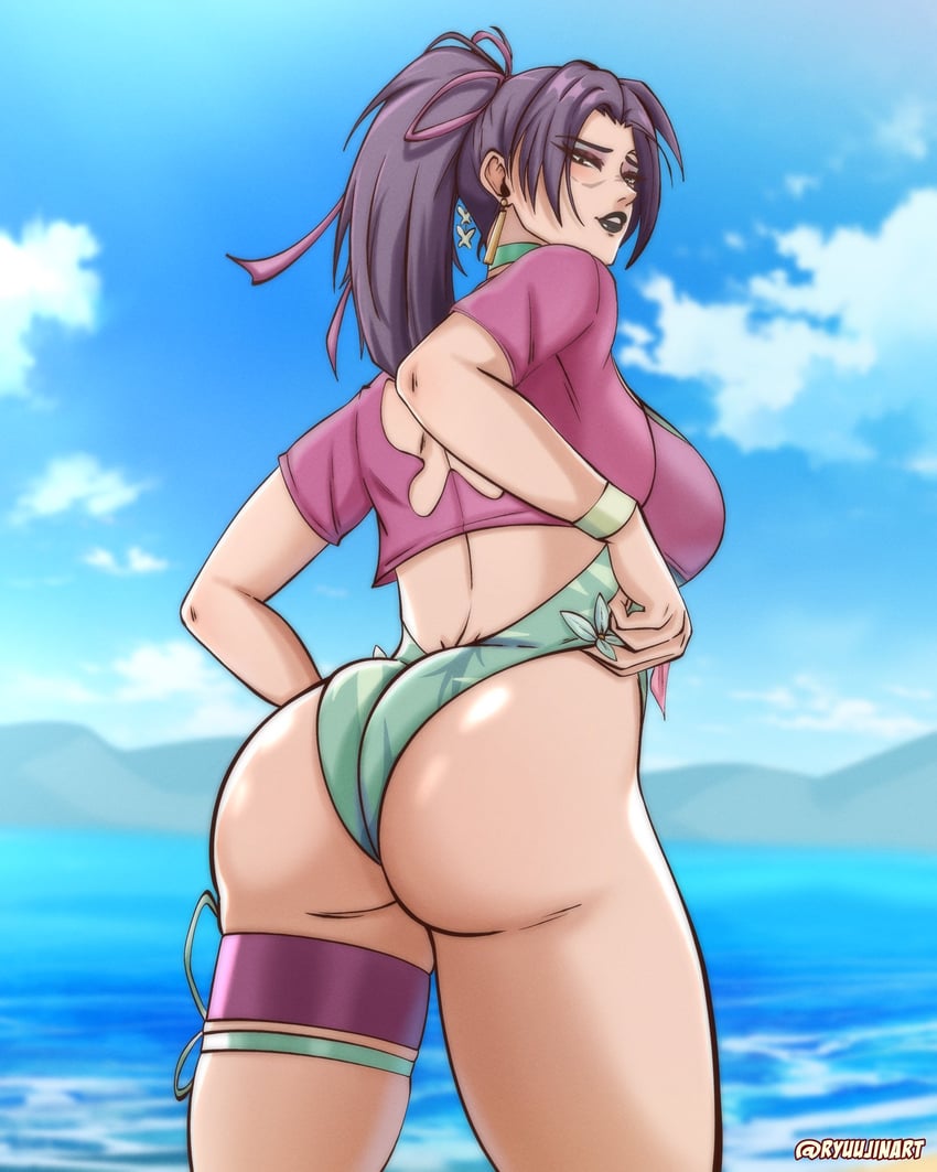 psylocke (marvel and 1 more) drawn by ryuujinart_23