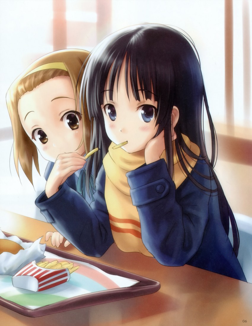 akiyama mio and tainaka ritsu (k-on!) drawn by goto_p