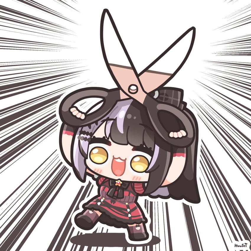 shiori novella (hololive and 1 more) drawn by huusri