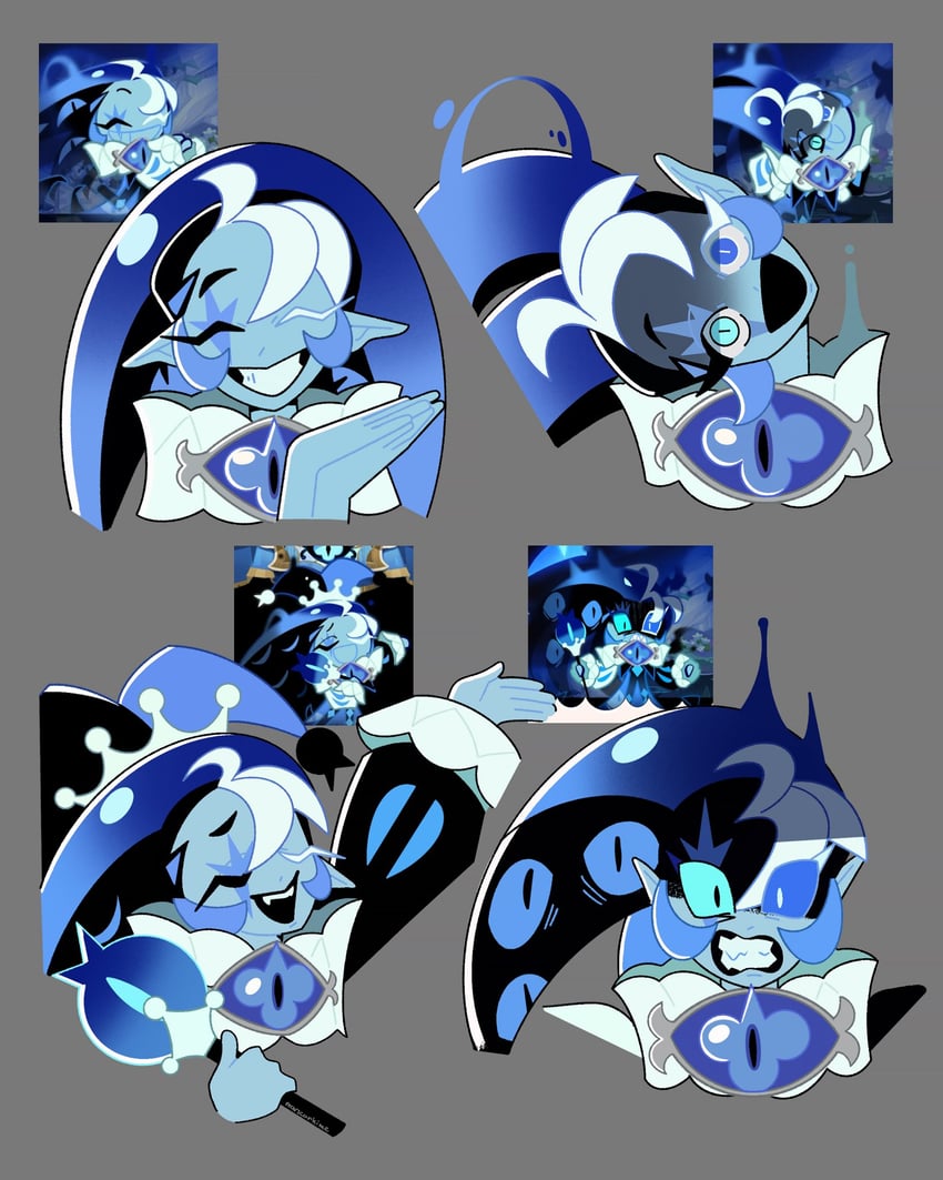 shadow milk cookie (cookie run and 1 more) drawn by marscarhime