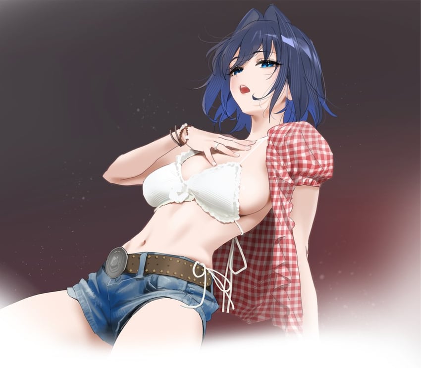 ouro kronii and kwon eun-bi (hololive and 2 more) drawn by yd_(orange_maru)