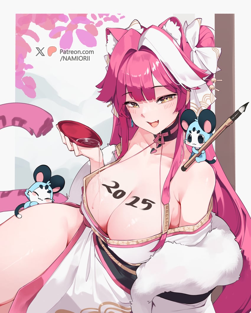 raora panthera and chattino (hololive and 1 more) drawn by namiorii