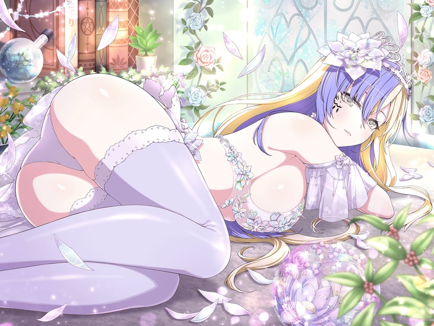 suiren (senran kagura and 1 more) drawn by yaegashi_nan