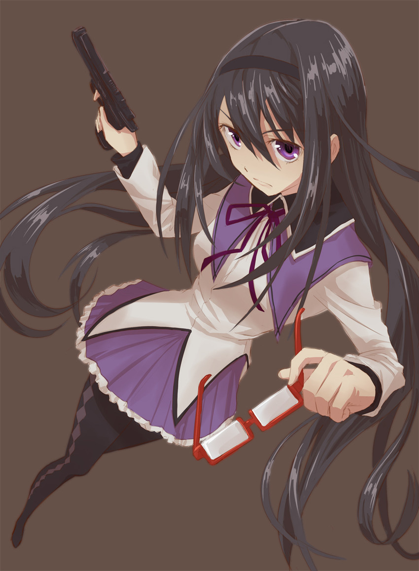 akemi homura (mahou shoujo madoka magica) drawn by kaeru_(kaerism)
