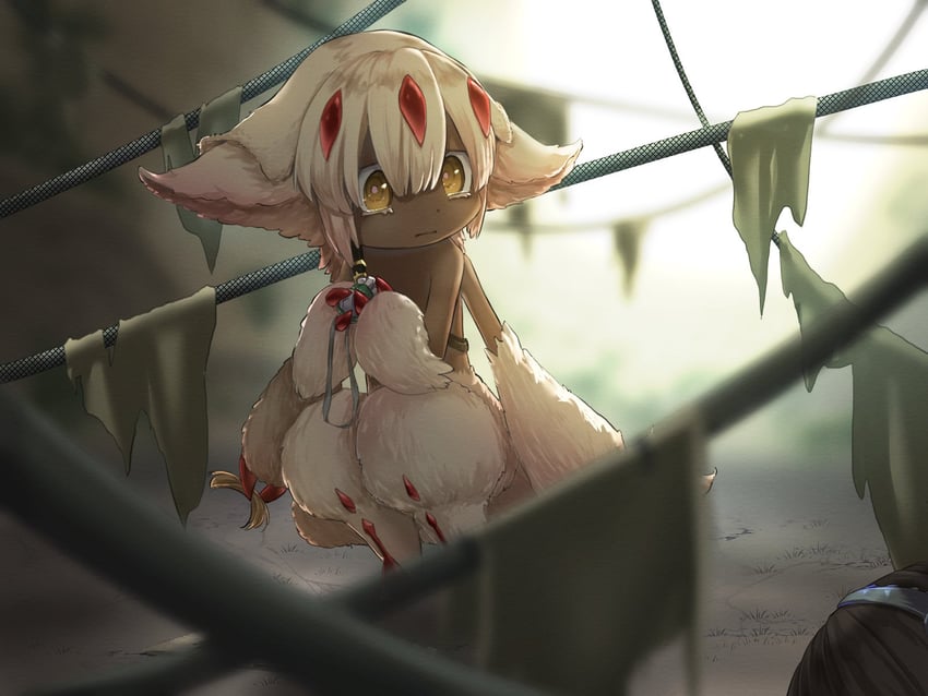 reg and faputa (made in abyss) drawn by totoro_mon
