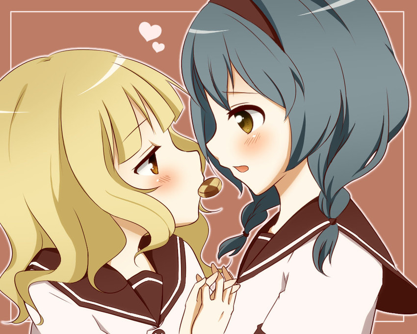 oomuro sakurako and furutani himawari (yuruyuri) drawn by koro_(ktdfn956)