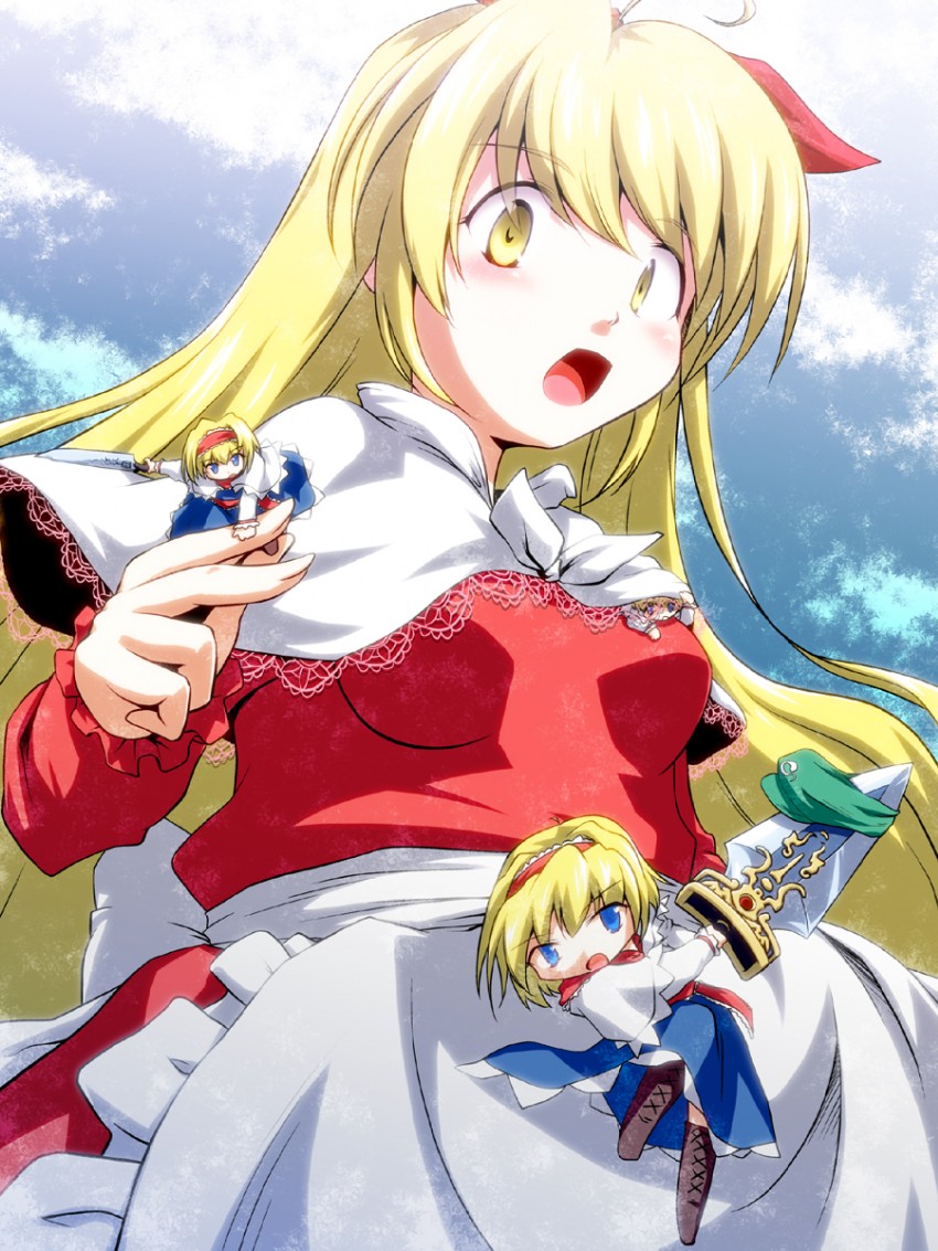 alice margatroid and hourai doll (touhou) drawn by futatsuki_hisame