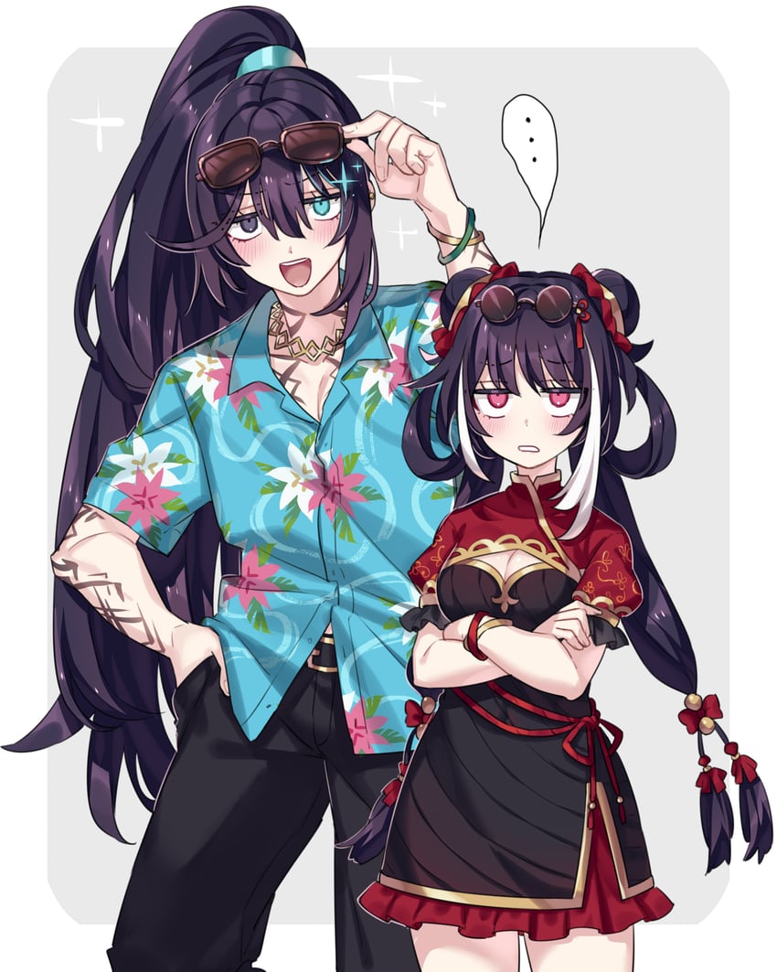 hong lu and jia xichun (project moon and 1 more) drawn by shiki_(shikki46)