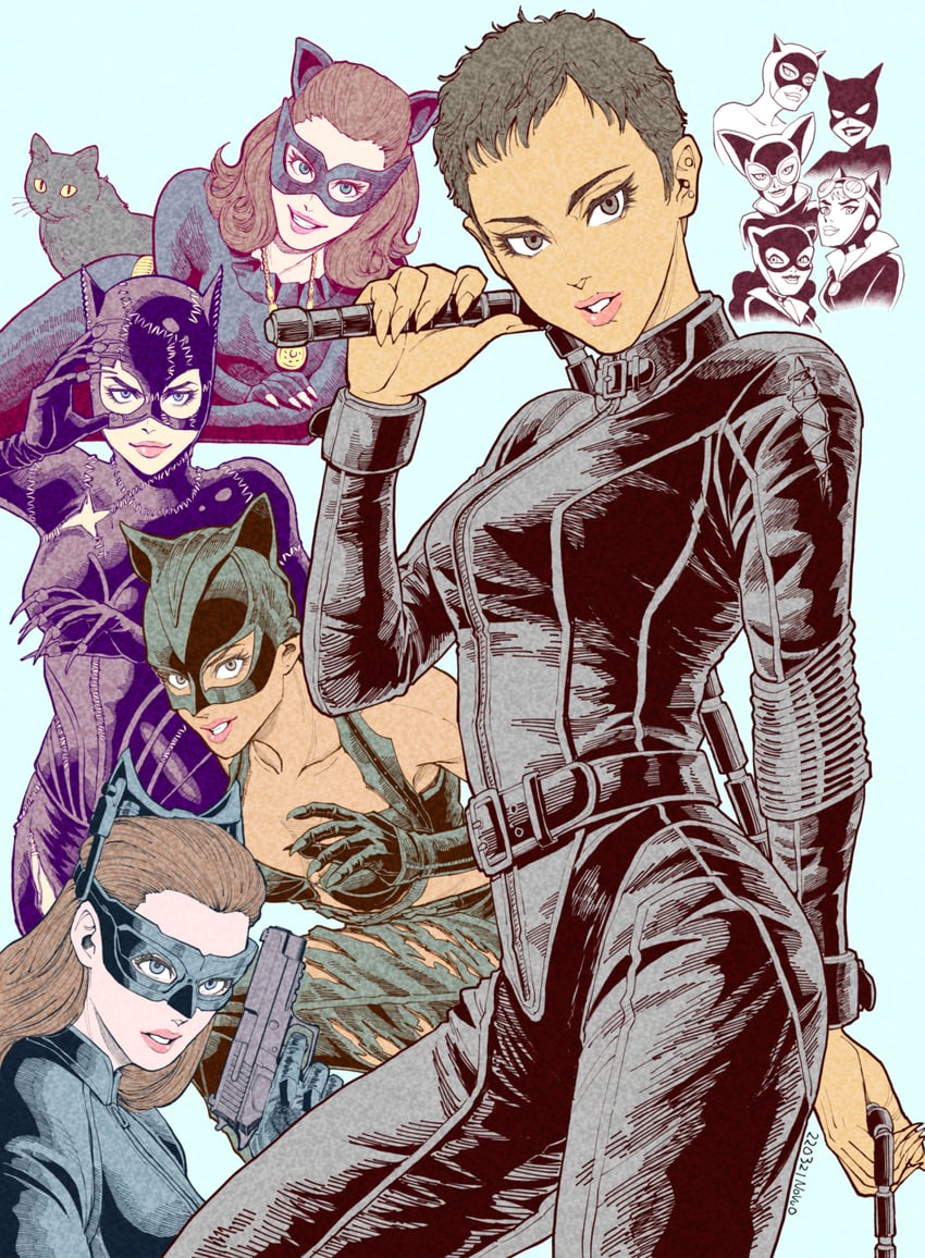 catwoman and selina kyle (dc comics and 10 more) drawn by masutatsu_novuo