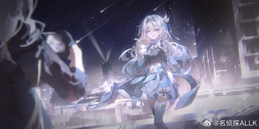 trailblazer, firefly, and stelle (honkai and 1 more) drawn by ming_zhentan_allk