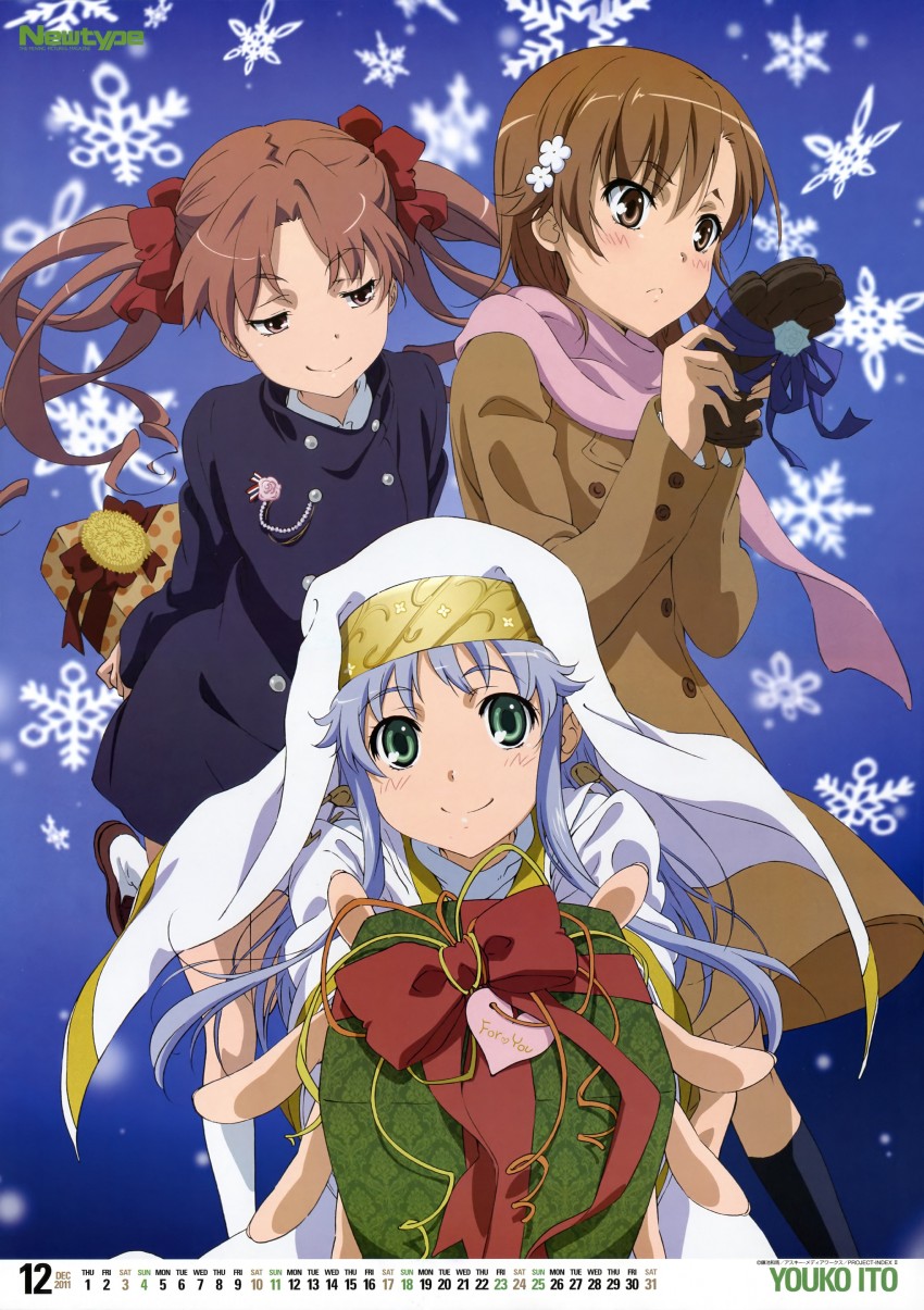 misaka mikoto, shirai kuroko, and index (toaru majutsu no index and 2 more) drawn by itou_youko