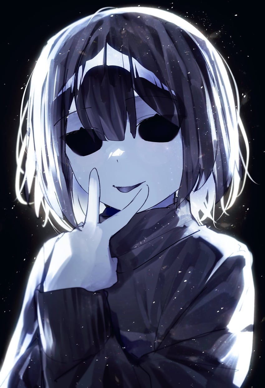 frisk and core frisk (undertale) drawn by kurobarashan