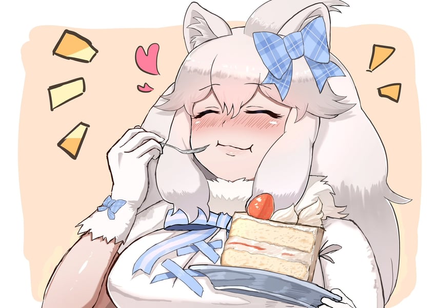 white lion (kemono friends and 1 more) drawn by sani