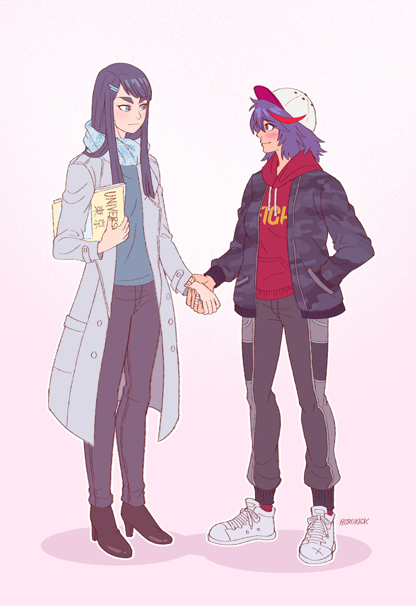 matoi ryuuko and kiryuuin satsuki (kill la kill) drawn by herokick