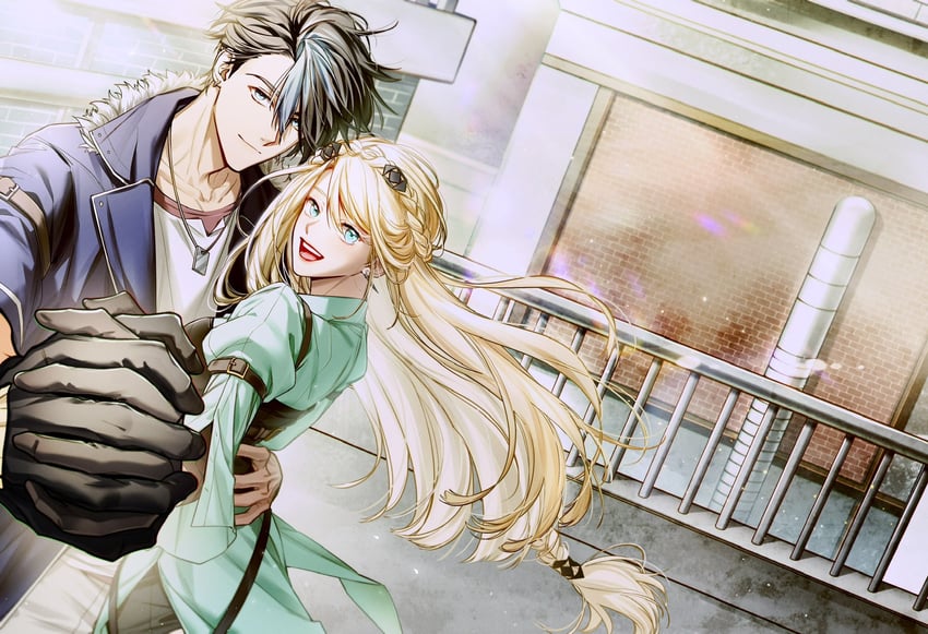van arkride and elaine auclair (eiyuu densetsu and 2 more) drawn by jaeyeon_1