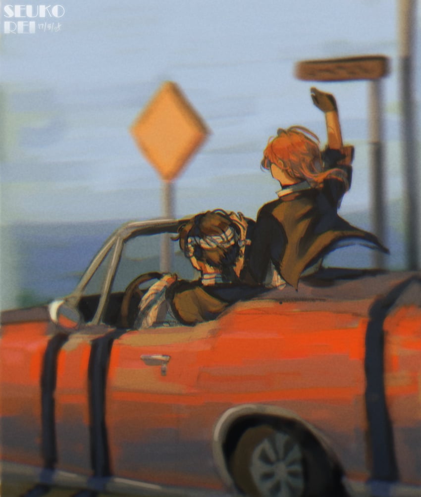 dazai osamu and nakahara chuuya (bungou stray dogs) drawn by seukorei