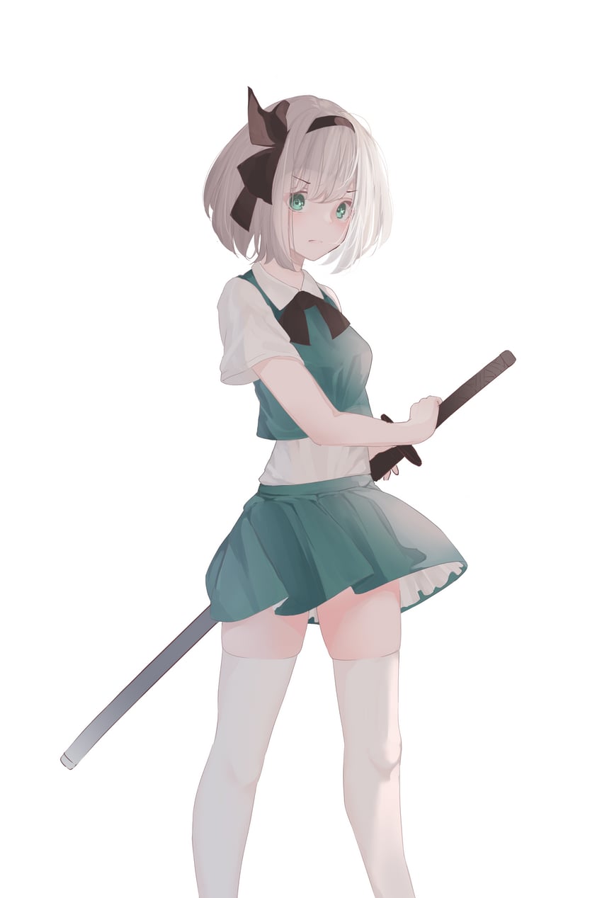 konpaku youmu (touhou) drawn by tachibana_shiori_(suica_112)