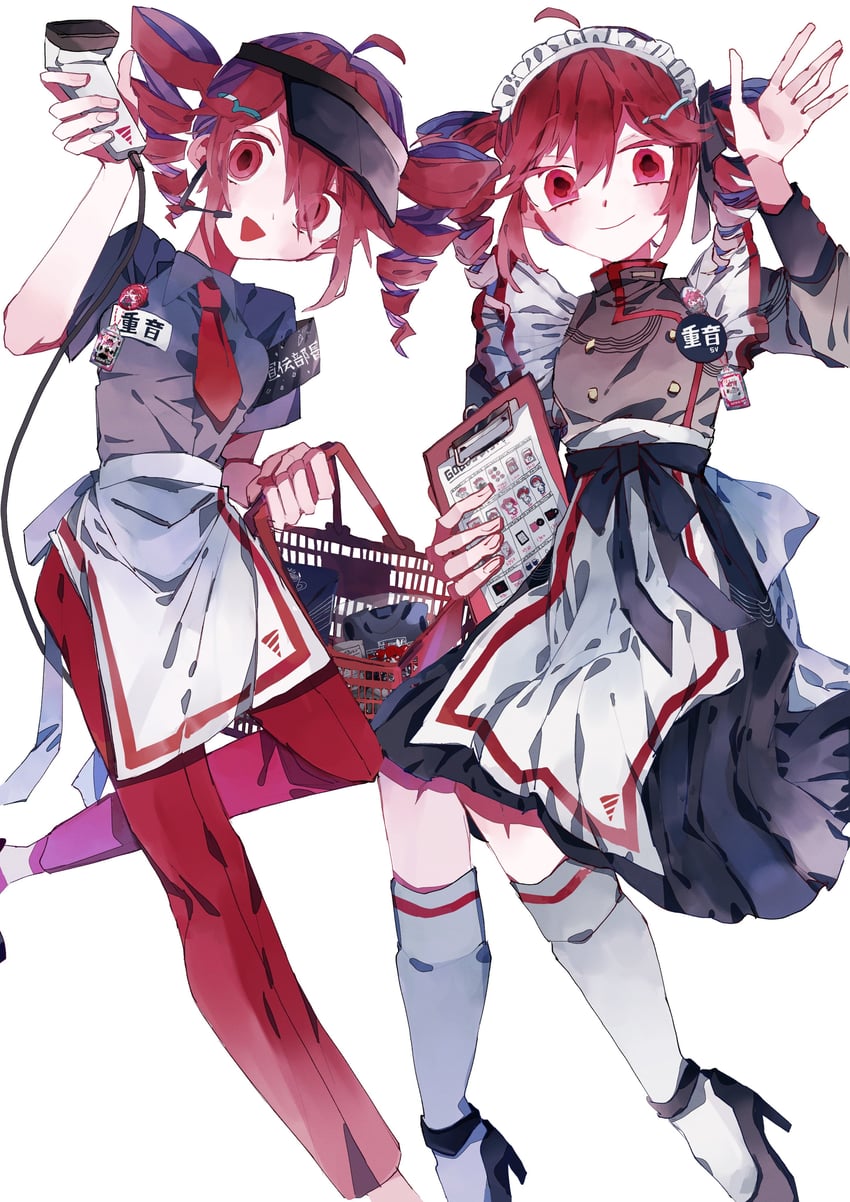 kasane teto (utau and 1 more) drawn by hinoki_(yesfish1117)