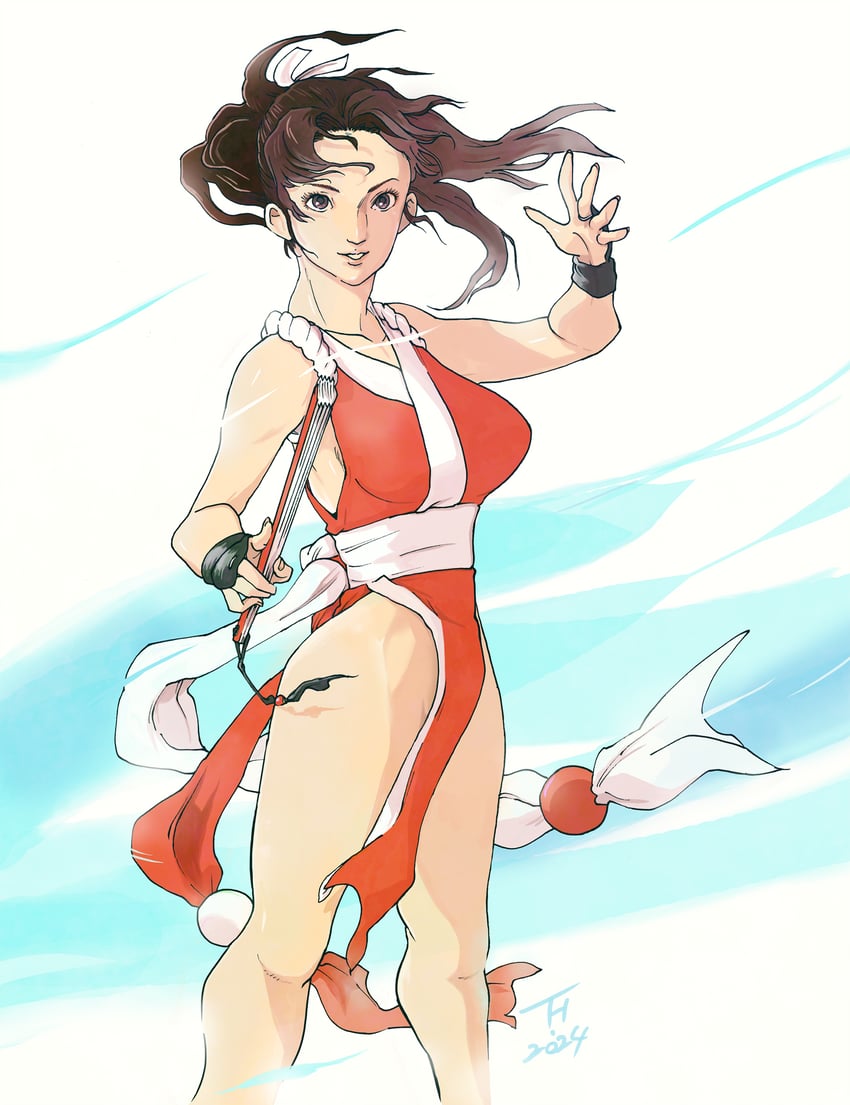 shiranui mai (the king of fighters) drawn by kujira_gunsou