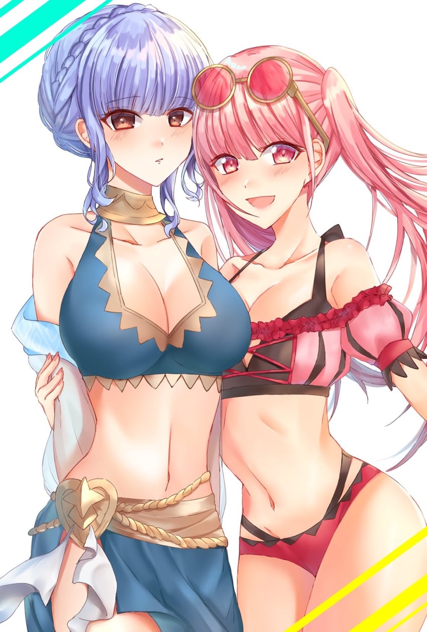 hilda valentine goneril and marianne von edmund (fire emblem and 2 more) drawn by edamameoka