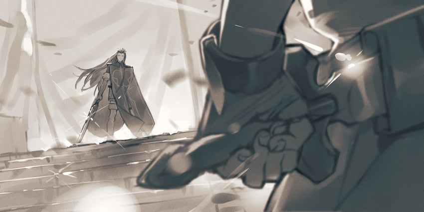 luke fon fabre and asch (tales of and 1 more) drawn by kurohal