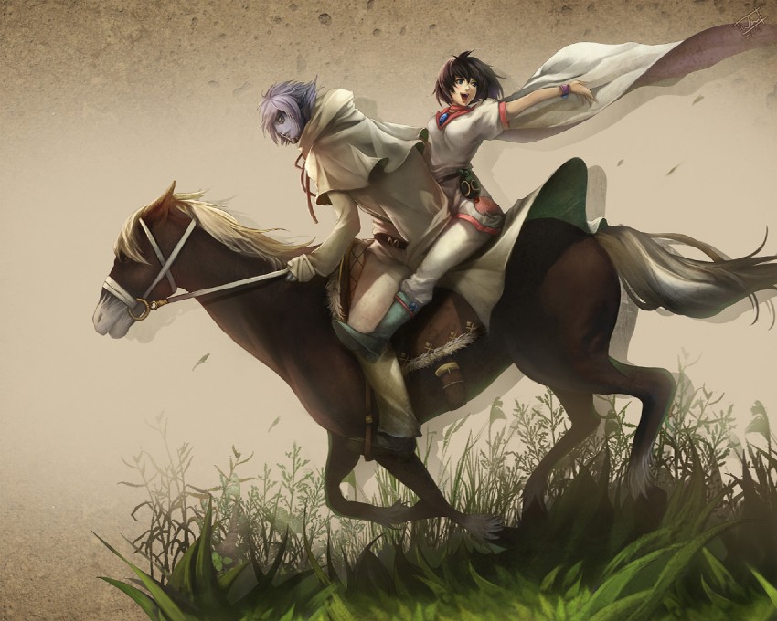 amelia wil tesla seyruun and zelgadiss graywords (slayers) drawn by wei