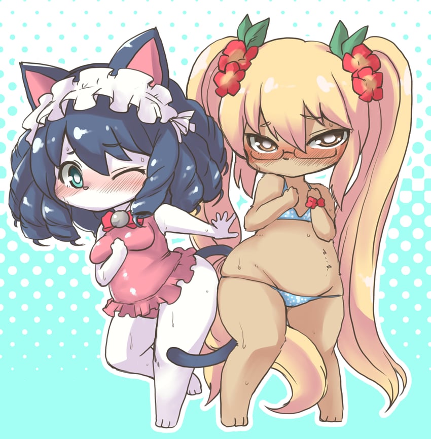 cyan and retoree (show by rock!!) drawn by shinobe