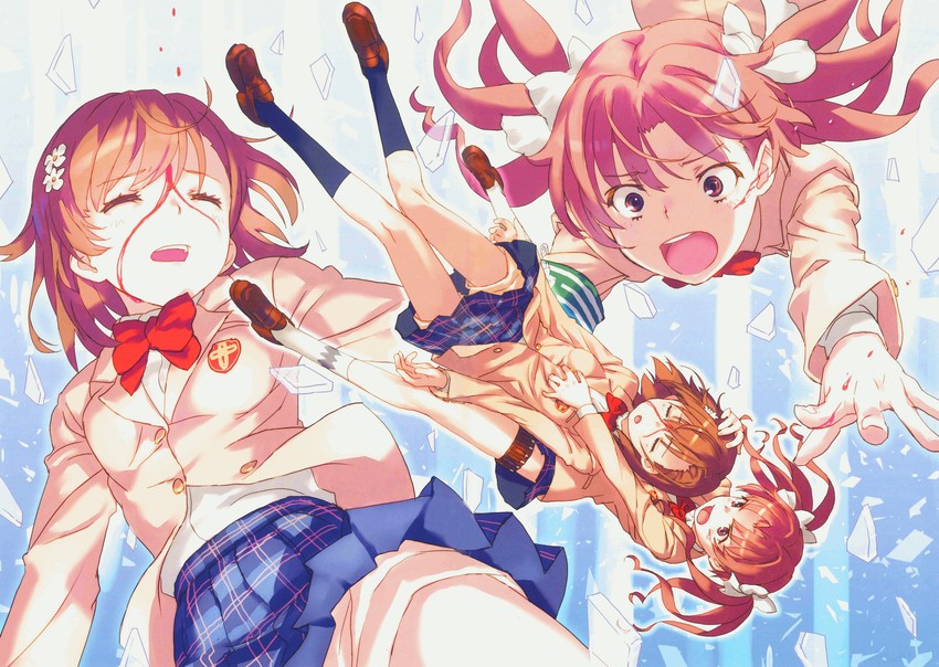 misaka mikoto and shirai kuroko (toaru majutsu no index and 1 more) drawn by raika9