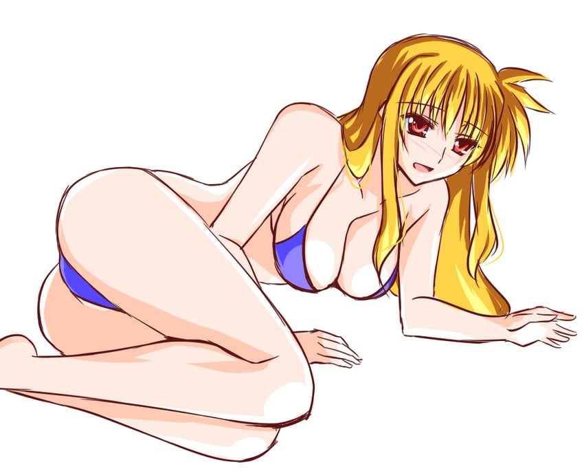 fate testarossa (lyrical nanoha and 1 more) drawn by engo_(aquawatery)