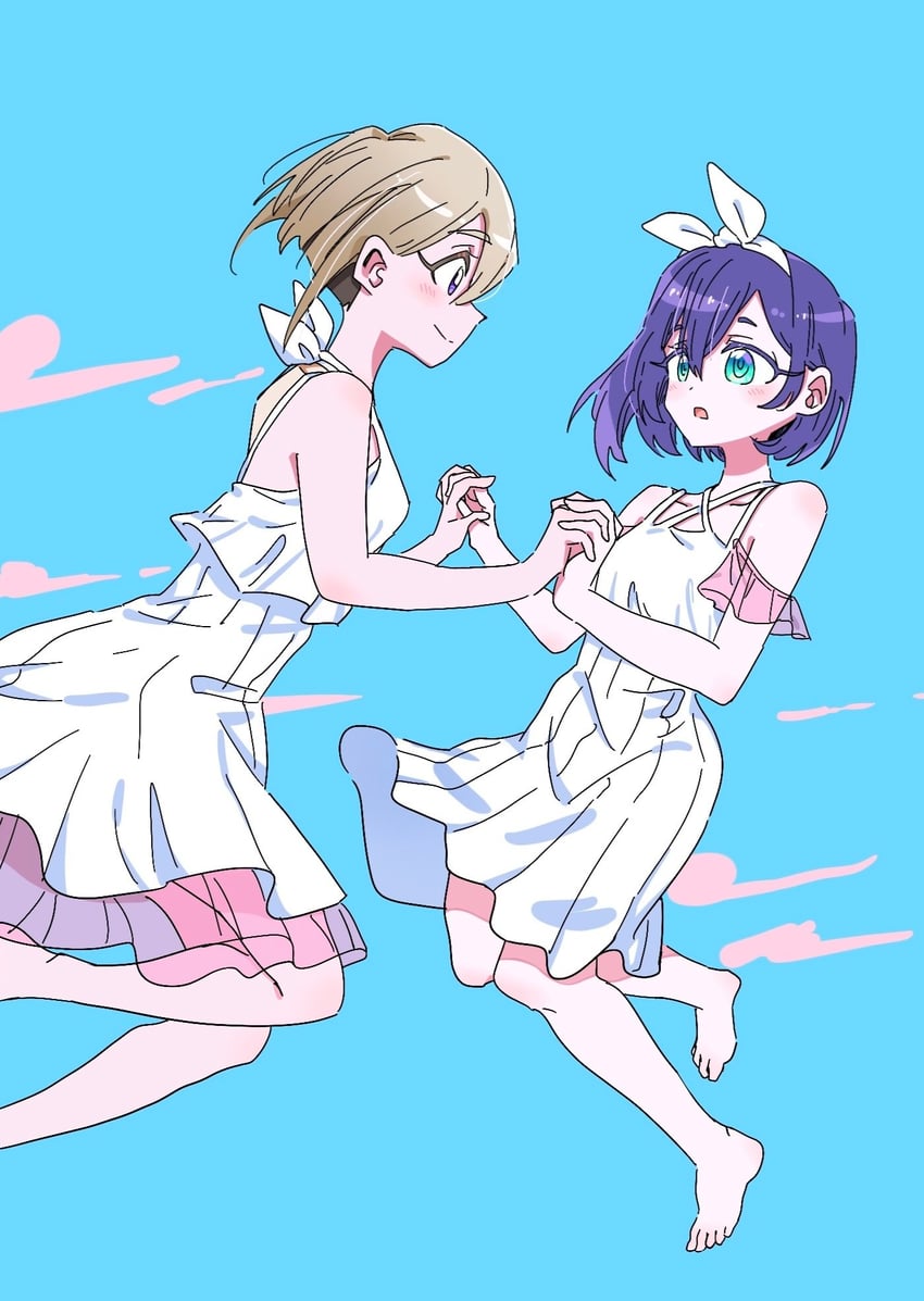 sutou iku and haraga kurumi (kimi no koto ga dai dai dai dai daisuki na 100-nin no kanojo) drawn by dalidari27