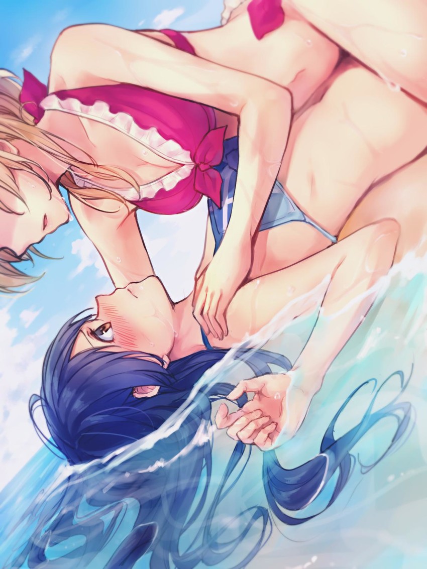 sonoda umi and ayase eli (love live! and 1 more) drawn by yukiiti