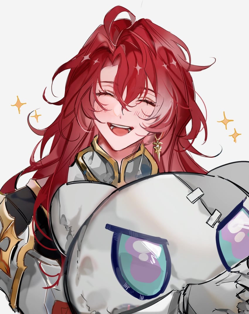 argenti and wubbaboo (honkai and 1 more) drawn by oryunbunkosu