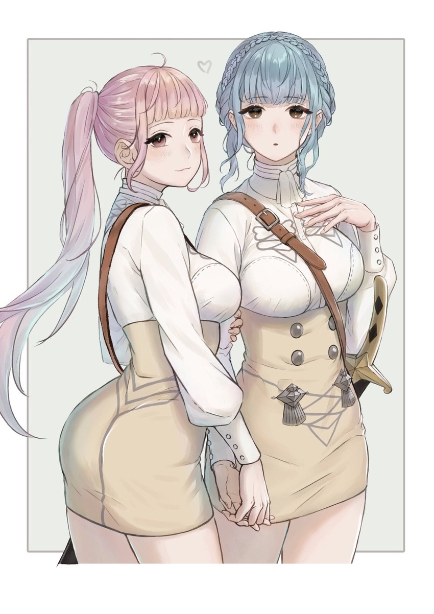 hilda valentine goneril and marianne von edmund (fire emblem and 1 more) drawn by n2ewu
