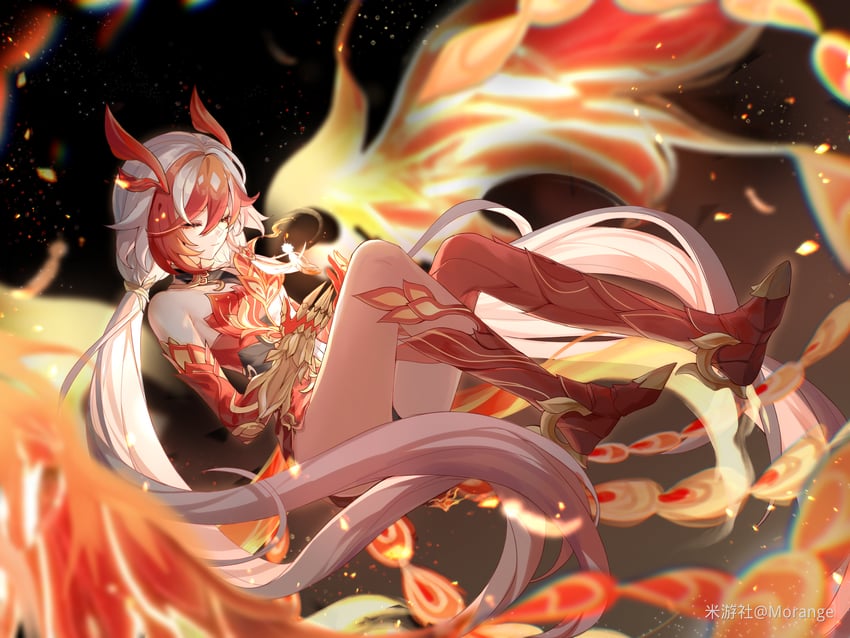 fu hua (honkai and 1 more) drawn by mangzhi_yaoyao
