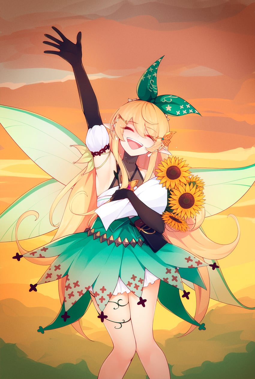pomu rainpuff (nijisanji and 1 more) drawn by ricegnat