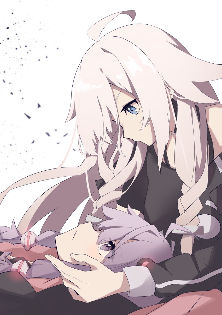 yuzuki yukari and ia (vocaloid and 2 more) drawn by kashisuover