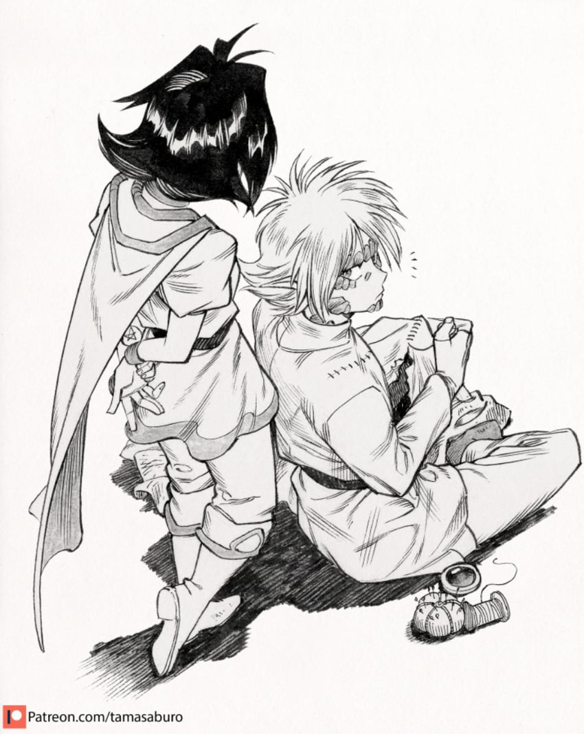 amelia wil tesla seyruun and zelgadiss graywords (slayers) drawn by tamasaburo_(braudraws)
